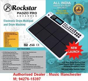 Rockstar Pad20 Pro Advanced White 8 Pads Octapad